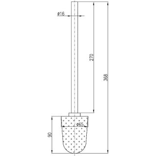 Ершик для унитаза Rav Slezak ND A0500-2Z Золото